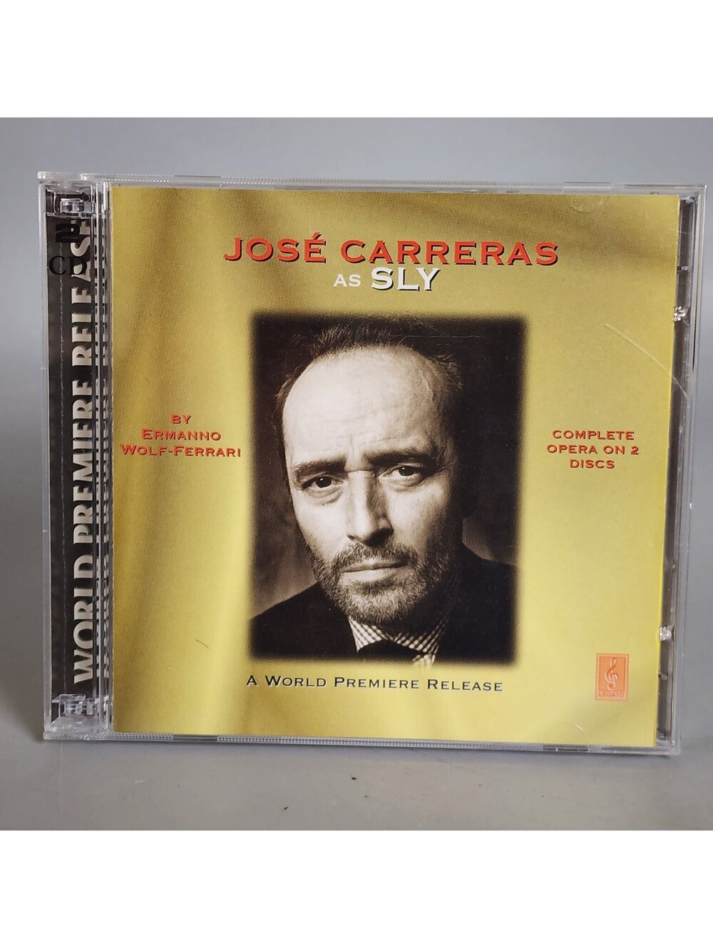 José Carreras as Sly World Premiere Release 2 CD Set Opera Legato Classics LCD